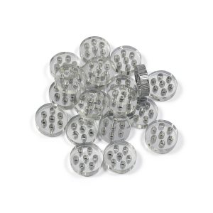 Heyous 20PCS 8mm Borosilicate Glass Lab Filter with Honeycomb Holes-0