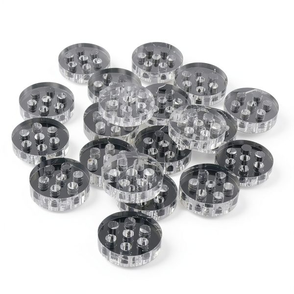 Heyous 20PCS 8mm Borosilicate Glass Lab Filter with Honeycomb Holes-3