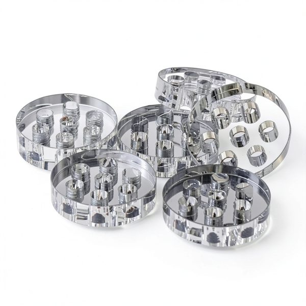 Heyous 20PCS 8mm Borosilicate Glass Lab Filter with Honeycomb Holes-1